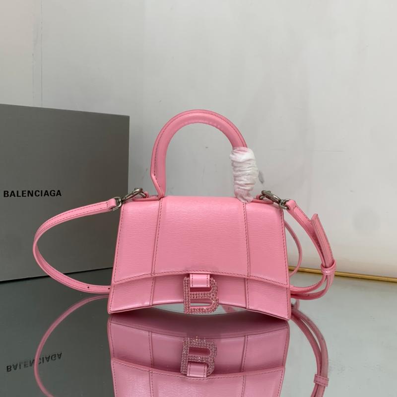 Balenciaga Bags 592833 Hand Rubbed Diamond Buckle Pink